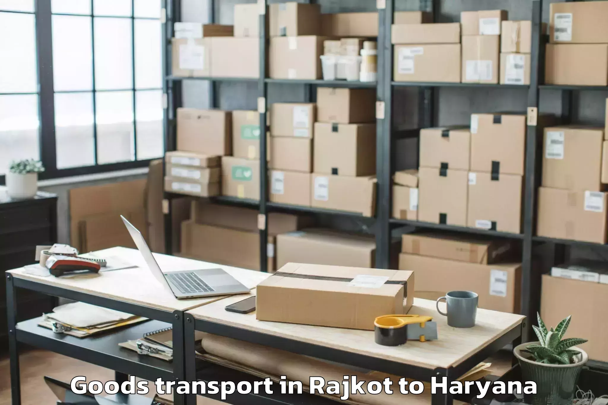 Discover Rajkot to Jhajjar Goods Transport